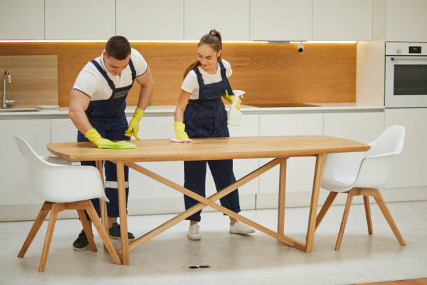 istock Caucasian male janitor cleaning kitchen 1226345203