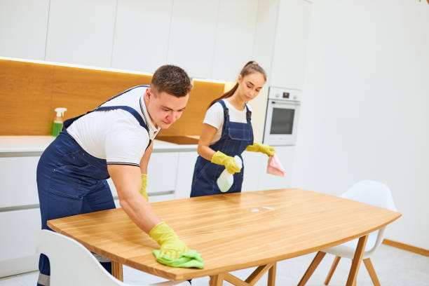istock Vigorous team of cleaning service in kitchen 1226346555