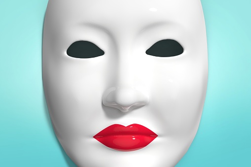 3d rendering mask stock photo