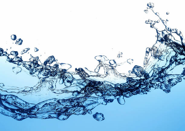 istock Close up of splashes and white background 1226356481