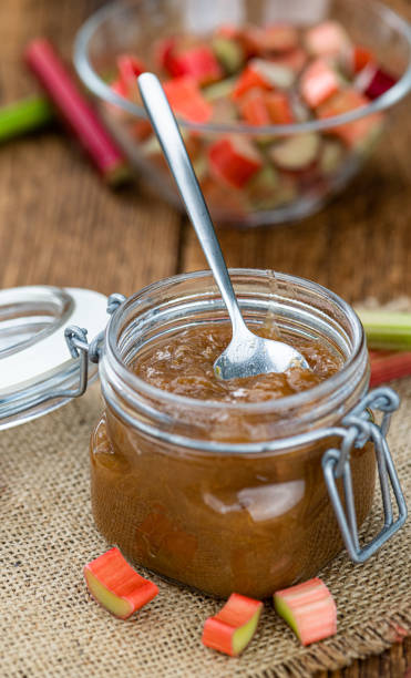 istock Portion of homemade Rhubarb Jam (close up; selective focus) 1226370770