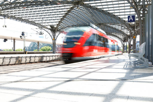 istock Light-flooded Railway station 1226371558