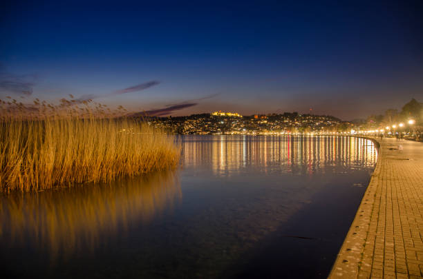 istock Ohrid, Macedonia – Night scene – Ohrid Lake 1226373409