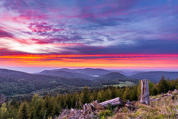 istock Sunset in northern Black Forest 1226379371