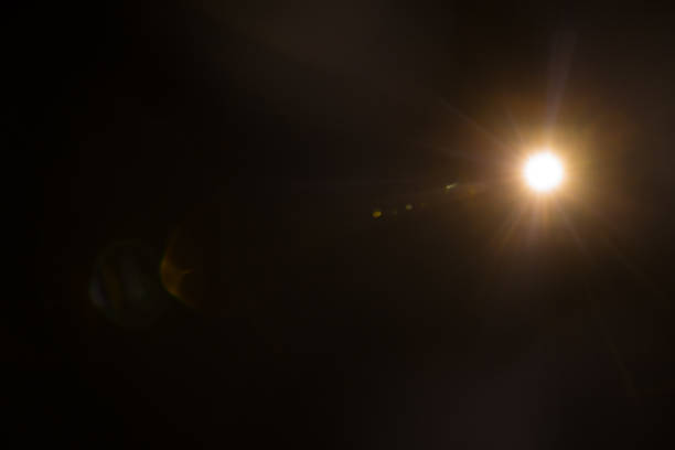 istock Abstract Natural Sun flare on the black 1226379677