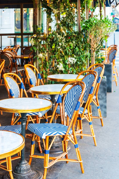 istock Empty coffee terrace in paris,France 1226379704