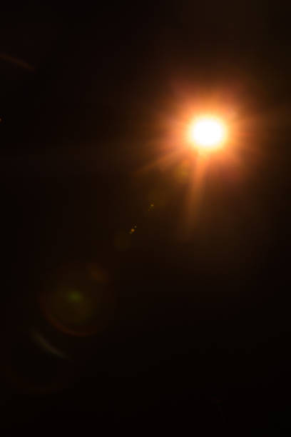 istock Abstract Natural Sun flare on the black 1226379734