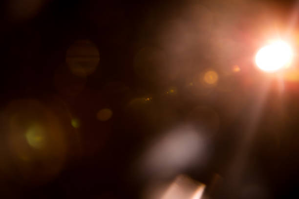 istock Abstract Natural Sun flare on the black 1226380493