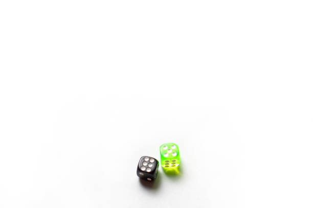 istock Game cubes, chips, hourglass on a white background. T 1226382639