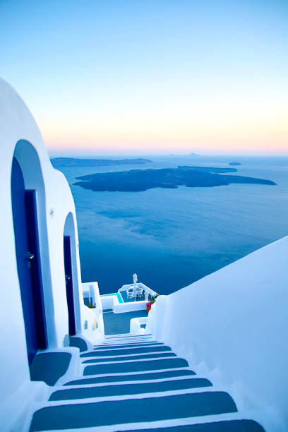 istock Santorini Stairway to the Vista 1226384089
