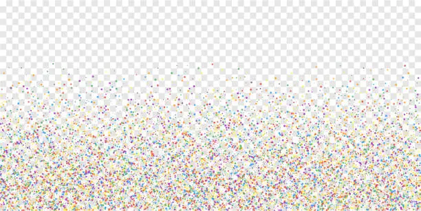 Vector illustration of Festive confetti. Celebration stars. Colorful conf