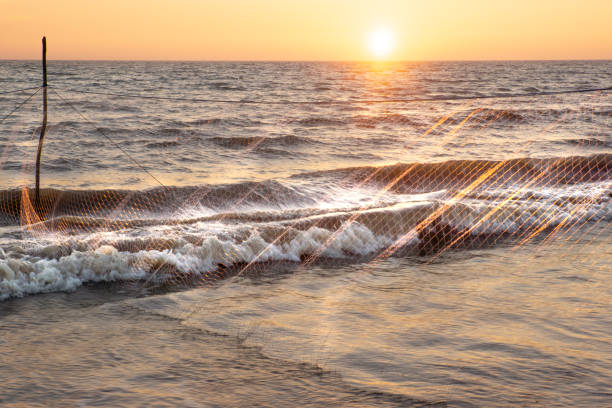 istock The fisherman's net and sunset 1226389009