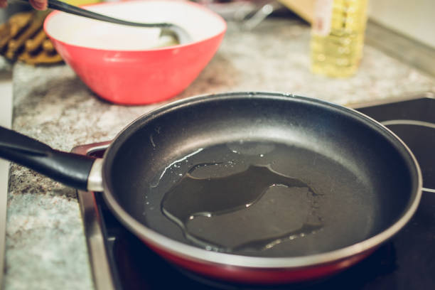 istock Cooking pancakes - heat the pan 1226394292