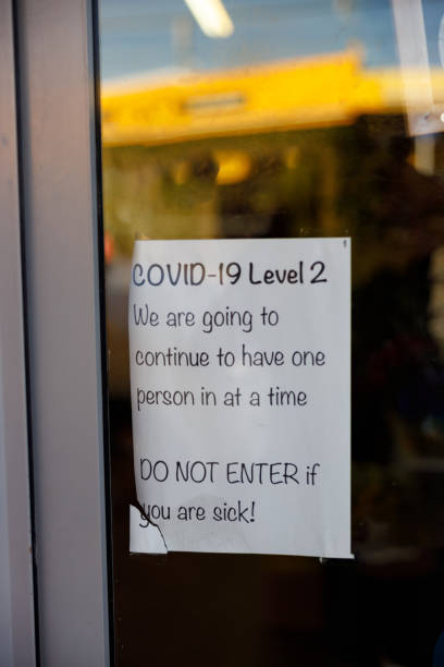 istock COVID-19 Signage on the street 1226394437