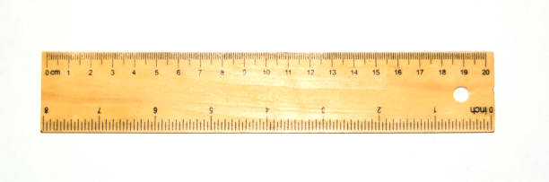 istock Hexagon Shaped Pencil color and wooden Ruler on isolate white background. 1226395016