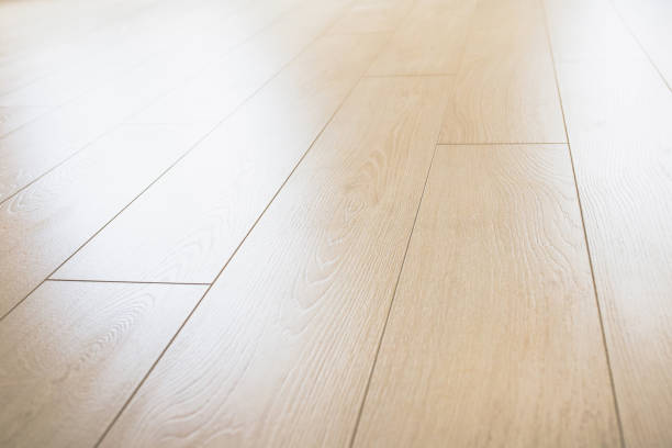 istock Ready-made new laminate after floor repair 1226395131
