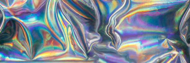 istock Banner made from holographic iridescent abstract blurred surface. 1226397289