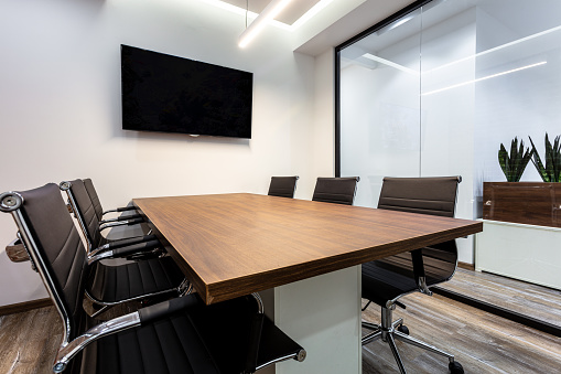 Empty boardroom or meeting room