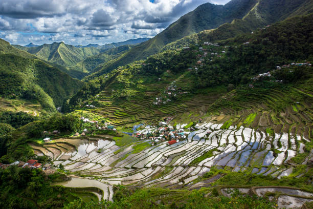 istock Rice terraces and Banaue village on Philippines 1226399307