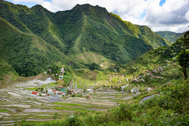 istock Rice terraces and Banaue village on Philippines 1226399398