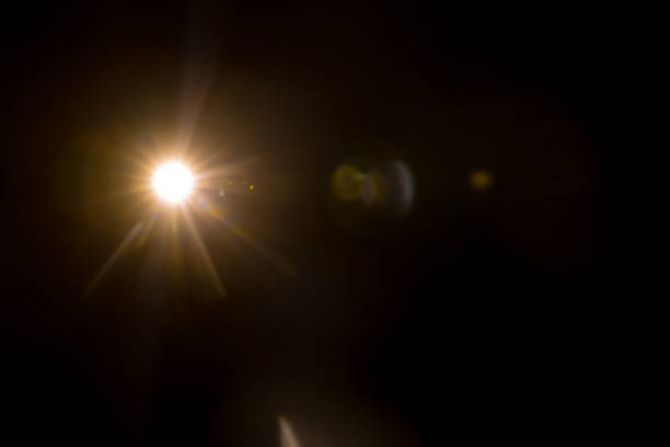 istock Abstract Natural Sun flare on the black 1226404144