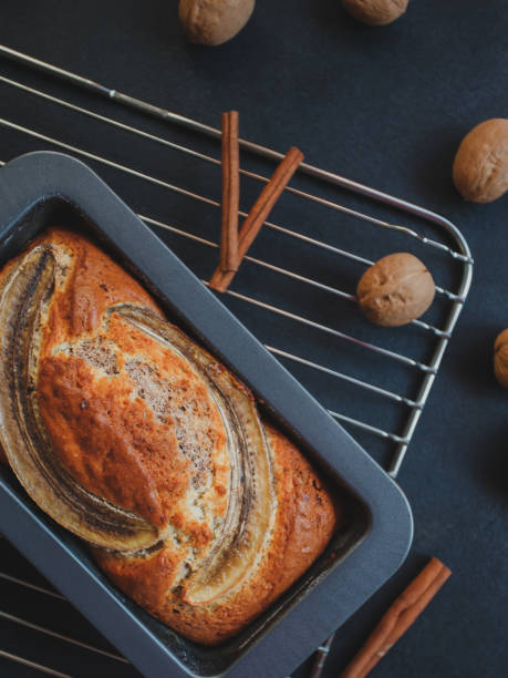 istock Homemade banana bread with cinnamon and walnuts. 1226404374