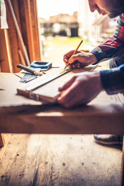 istock Father building a small house for his daughter 1226405948