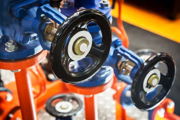 istock valves for shut off valves installed on a water 1226409041
