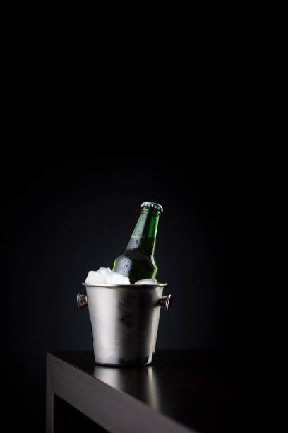 istock Beer bottle in an ice bucket 1226410194