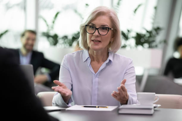 istock During job interview mature hr manager ask question applicant 1226412421