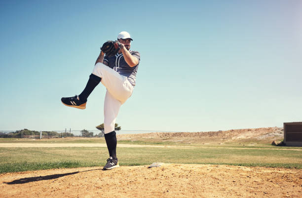 non puoi allenare questo tipo di abilità - baseball practicing pitcher softball foto e immagini stock