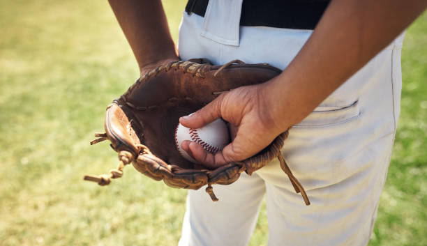 mani così abili che sarebbero assicurati per milioni - baseball baseballs sport close up foto e immagini stock