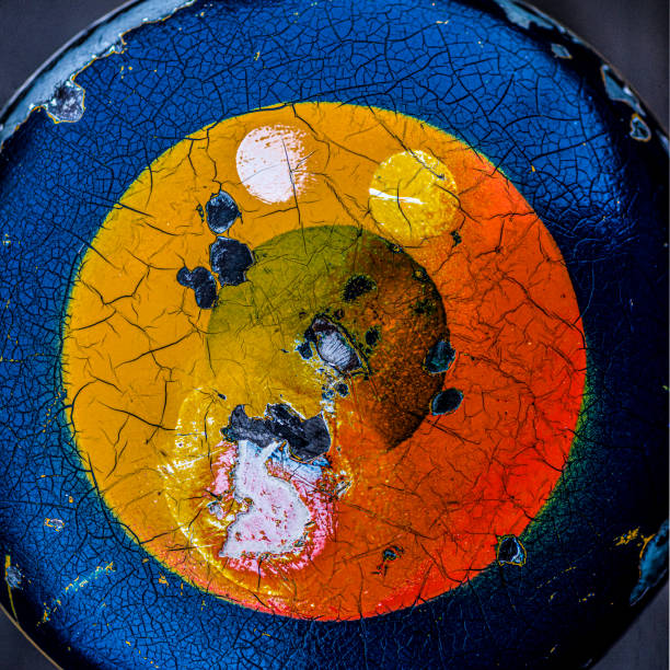 istock Colorful rust painting on an eroded Metal surface 1226420899
