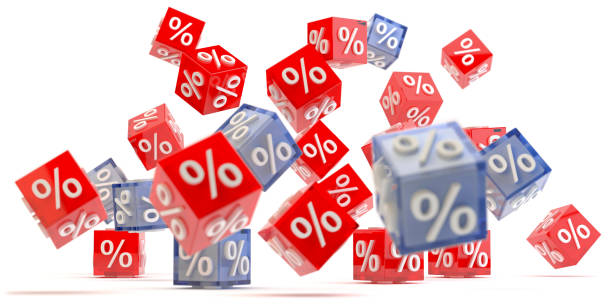 istock Sales 3D cubes - 2 colors, 3d illustration 1226430404