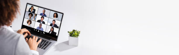 istock Businesswoman Working On Laptop With Blank Screen 1226432376