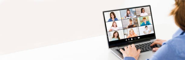 istock Woman Video Chatting On Laptop 1226432438