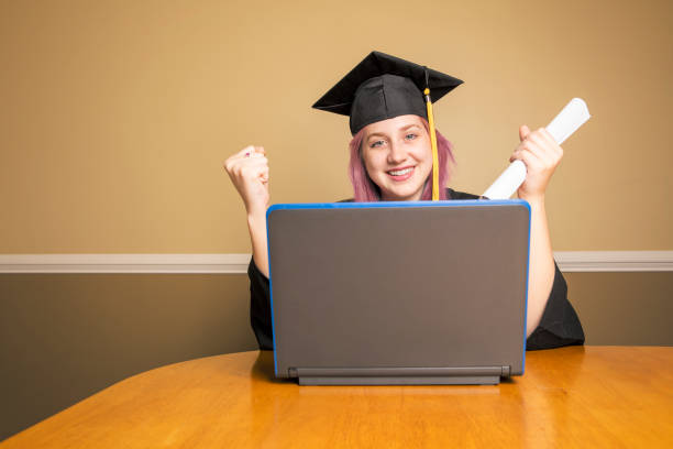 istock Happy Teen Graduating At Home 1226437788