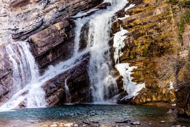 istock Cameron falls in late fall. Waterton Lakes National Park, Alberta, Canada 1226438019