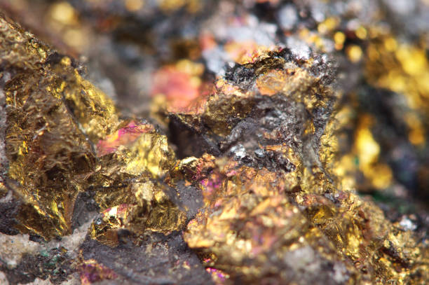 Gold. Yellow nugget. Golden background. Macro Gold. Yellow nugget. Golden background. Macro metal ore stock pictures, royalty-free photos & images