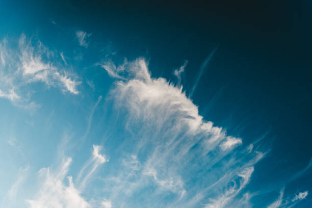 바이에른 상부, 독일에 무디 구름 형성 - sky only pattern arrangement nature 뉴스 사진 이미지