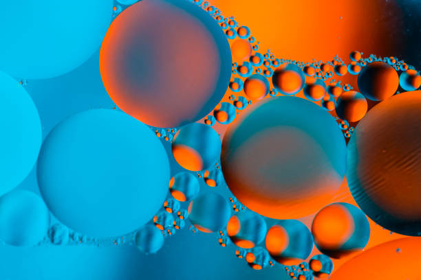 istock Scientific image of cell membrane. Macro up of liquid substances. Abstract molecule atom sctructure. Water bubbles. Macro shot of air or molecule. Biology, physics or chemistry abstract background. 1226443121