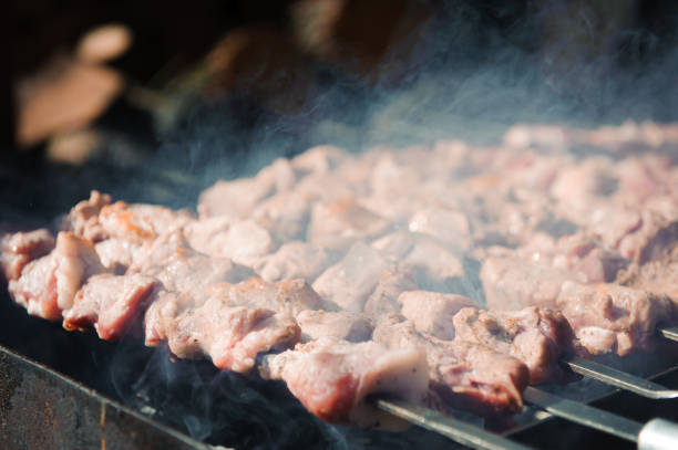 istock Beef and pork steak bbq on the grill 1226451727