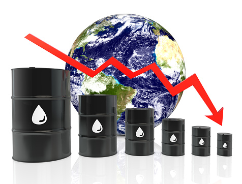 Falling oil price\nMap:https://visibleearth.nasa.gov/images/74218/december-blue-marble-next-generation