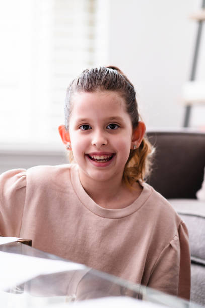 istock Portrait of beautiful elementary age girl 1226458563