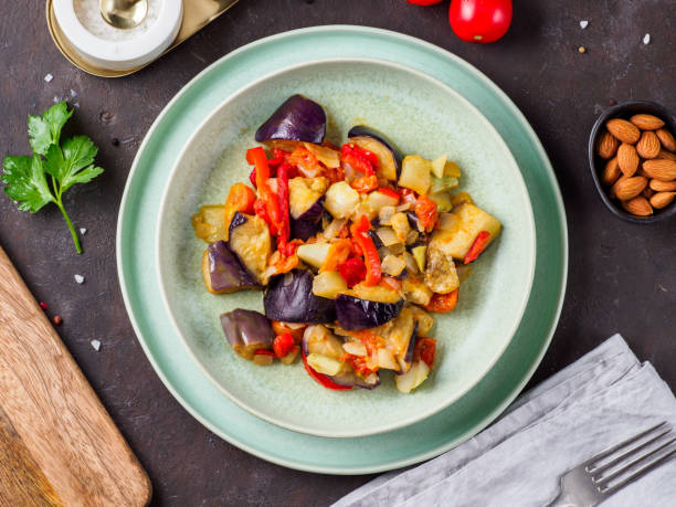 istock Ratatouille from frozen vegetable mix. 1226465367