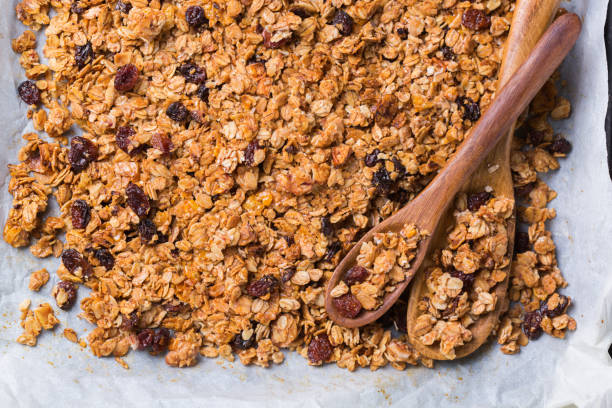 istock Homemade granola muesli on a kitchen table 1226470140