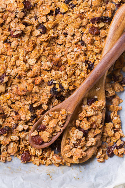 istock Homemade granola muesli on a kitchen table 1226470160