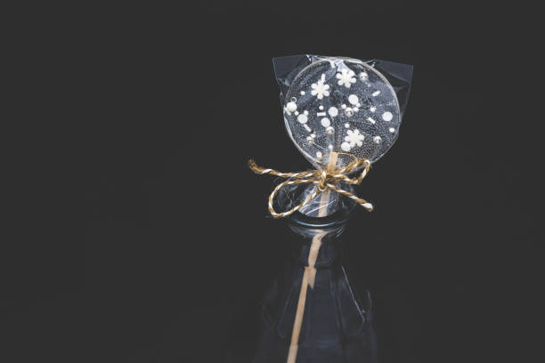 istock Diet curly lollipops. Transparent and with bright elements. 1226472334