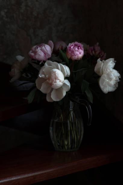 istock Vase with white and pink peonies 1226473697