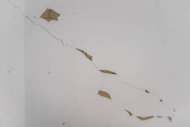 Peeling paint as a detailed background image